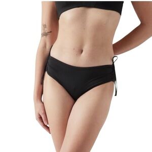 Athleta Cinch Full bikini bottom black size 4/6 small